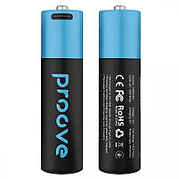 Акумуляторні батареїки AA Proove Compact Energy Type-C 2400mWh 1.5V 2 шт. (RBCE26010008), фото 3