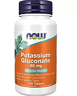 Калий глюконат NOW Potassium Gluconate 99 мг 100 таб