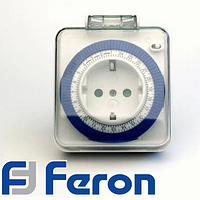 Розетка с таймером механическая суточная Feron TM31 3500W белая