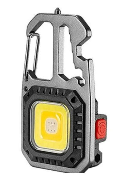 Тактичний яскравий кишеньковий ліхтарик з карабіном червоне світло з зарядкою від USB з акамулятором мультитул  ARMADA