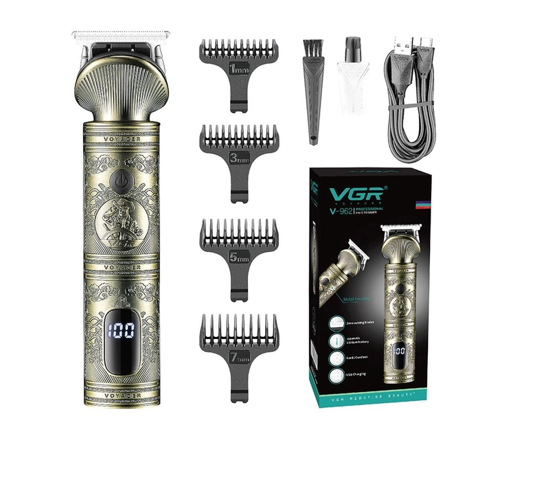 Трімер для чоловіка нержавіючий VGR V-962 для стрижки електрична бритва для бороди, фото 1