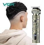 Трімер для чоловіка нержавіючий VGR V-962 для стрижки електрична бритва для бороди, фото 3