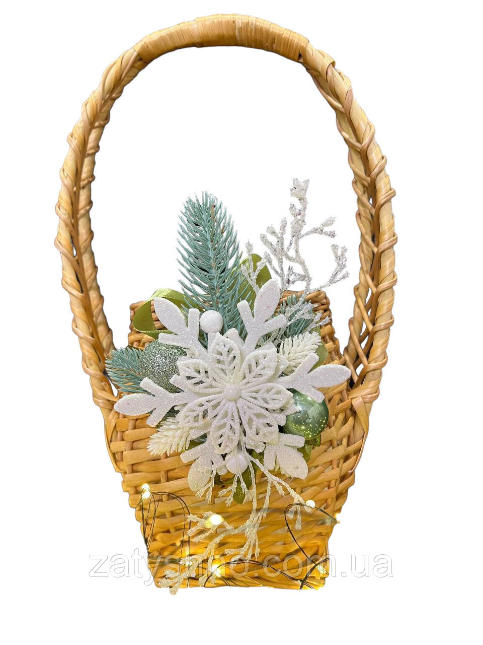 Кошик із лози під літрову банку на вибір