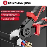 Багатофункціональні плоскогубці 5 в 1 зі змінними насадками, набір для зачистки ізоляції, обтискні щипці, фото 8