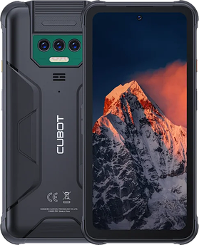 Смартфон Cubot KingKong 8 6/256GB, 10600mAh, NFC, 48 Мп, Android 13, Дисплей 6.5", Кубот Кінг Конг 8 Чорний Зелений