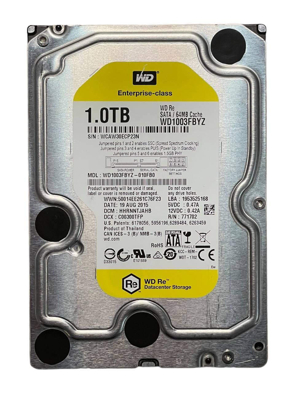 Жорсткий диск 3.5" 1TB Western Digital RE  | WD1003FBYZ | 7200 об/хв | SATA III Б/В