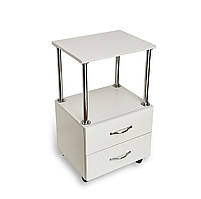 Візок косметологічний, тумба з двома ящиками на колесах Т 107