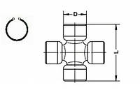 Крестовина LAND ROVER RANGE ROVER / LAND ROVER 110/127 (LDH) 1969-2016 г.