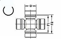 Крестовина VW TARO / TOYOTA HILUX (_N1_) / TOYOTA 4 RUNNER (_N1_) 1982-2010 г.