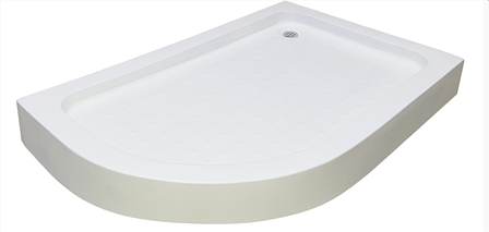 Душовий піддон 120*80*13 см асиметричний акриловий Ko&Po, фото 1