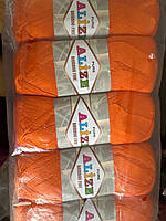 Турецкая пряжа для вязания Alize BAMBOO FINE (Бамбук файн) летняя пряжа бамбук - 483 ярко-оранжевый