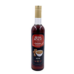 Сироп карамельний для кави та десертів смачний у пляшці ТМ "Red&Black" Карамель 900 г