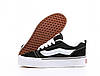 Жіночі кеди Vans Knu Skool Black White Platform Ванс Скул чорно-білі на платформі високій підошві, фото 5