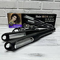 Утюжок гофре для об'єму волосся з керамічним покриттям Hair Iron Automatic Crimping XR 8808