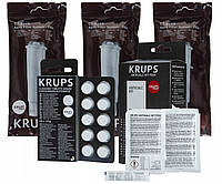 Набор для кофемашин Krups (таблетки Krups XS3000 / порошок Krups F054 / Фильтр для очистки воды Krups F088)