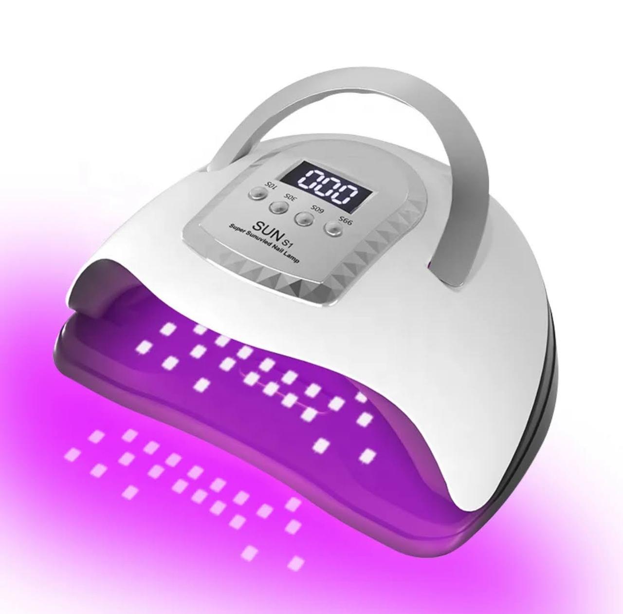 UV/LED лампа Sun S1 для сушіння гель лаку, гелю (з таймером, знімне дно), 280 Вт.