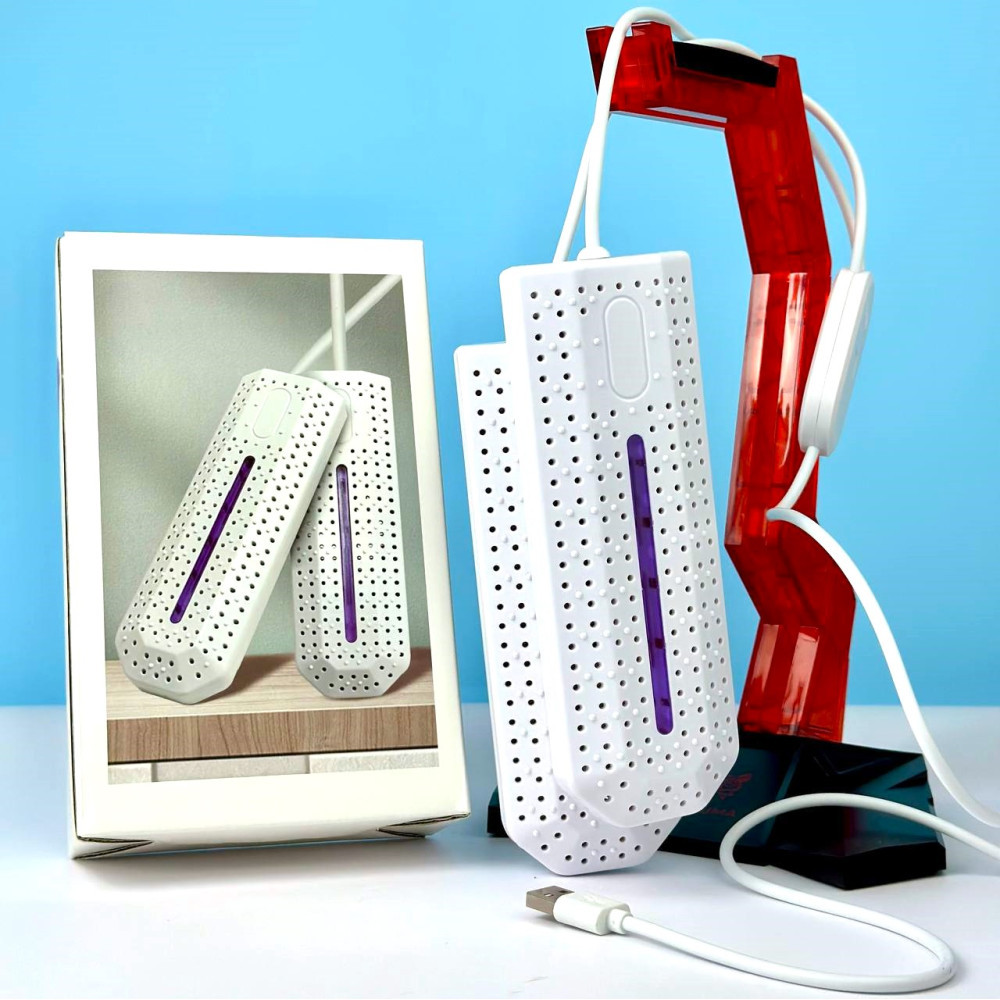 Сушарка для взуття з ультрафіолетом Shoes Dryer з роз'ємом USB і таймером, взуттєве сушіння, електросушарка