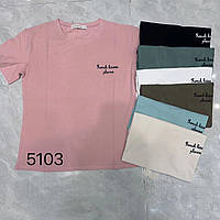 Женская футболка розовая 46-48 размер