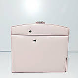Скринька для прикрас рожева шкірозамінник 201, фото 2