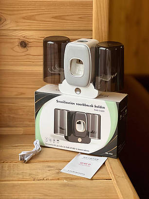 Тримач для зубної щітки, 2 чашки Toothbrush Holder 207459, фото 3