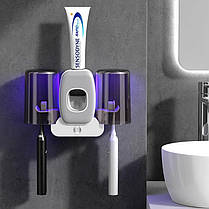 Тримач для зубної щітки, 2 чашки Toothbrush Holder 207459, фото 5