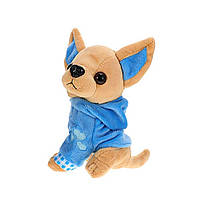 Плюшева м'яка іграшка для дітей собака Чихуахуа блакитна (AH0030_1)