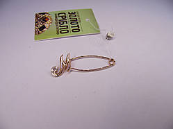 Булавка золота з діамантом, з ініціалом, вага 1,27 г