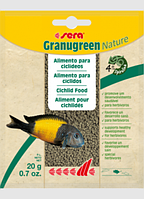 Sera (Сера) Granugreen Nature - Корм для растительноядных цихлид гранулы 20 г