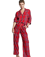 Фланелевая пижама Victoria s Secret Flannel Long Pajama Set
