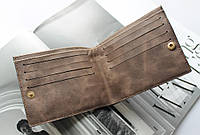 Мужской кошелек из натуральной кожи "Borsa" коричневый