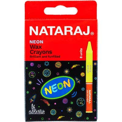 Олівці воскові 8кол 60мм Nataraj Neon 209 740 002