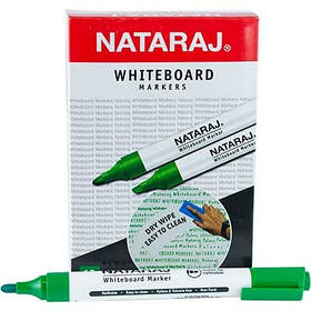 Маркер для дошки зелений круглий Nataraj WHITEBOARD 12 шт в коробці 210 800 013