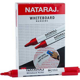 Маркер для дошки червоний круглий Nataraj WHITEBOARD 12 шт в коробці 210 800 014