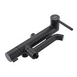 Душова система GAPPO G2406-6 вилив - перемикач на лійку, 3-функції, латунь, чорний, фото 3