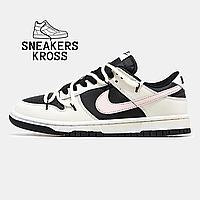 Nike SB Dunk Low x Off White Beige Black, Женские кроссовки Найк СБ Данк Офф Вайт, Nike dunk на весну