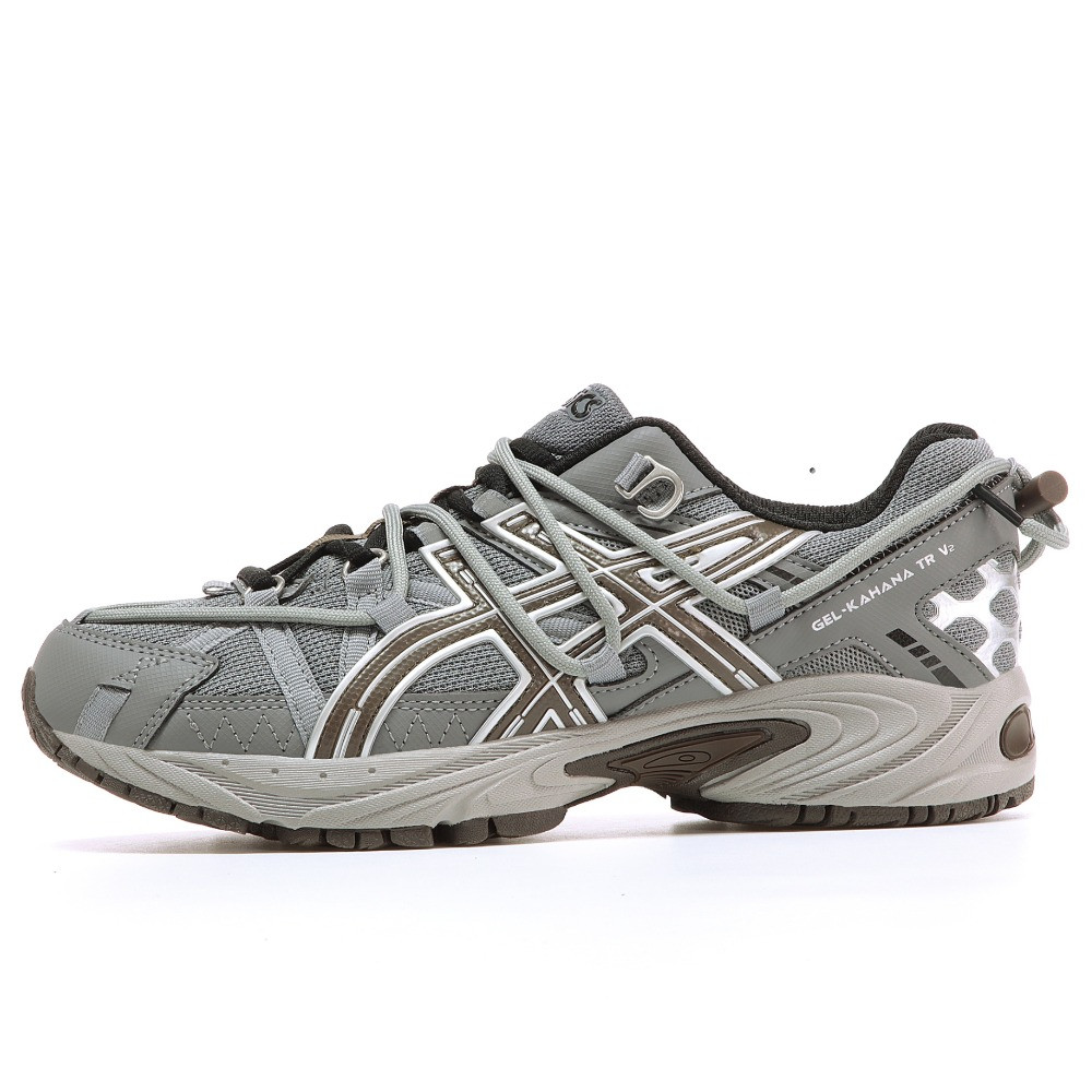 Чоловічі кросівки Asics Gel-Kahana Tr V2 Grey Black Brown, сірі кросівки асікс гель кахана тр в2