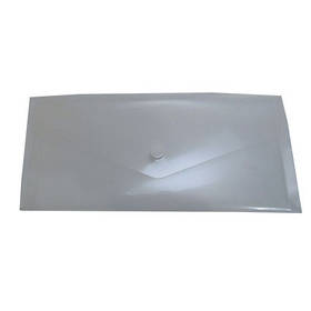 Папка на кнопці DL євроконверт прозора 180мкм Е65 31306-00  Economix