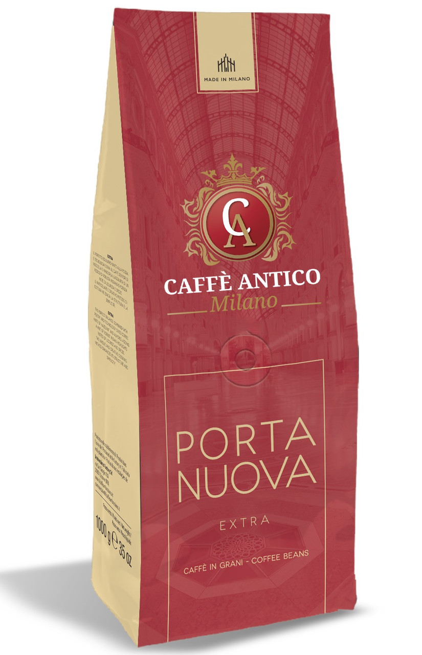 Кава в зернах Caffe Antico Porta Nuova 1кг Італія міцна кава з нотками мигдалю та спецій