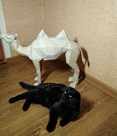 PaperKhan конструктор из картона 3D фигура верблюд Паперкрафт Papercraft подарочный набор игрушка сувенир