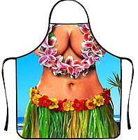 Фартух з приколом для жінок Гавайський 73 на 57 см різнобарвний