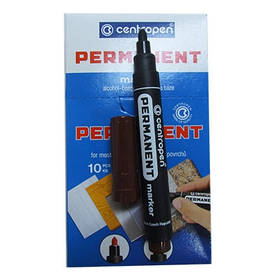 Маркер перманентний 2,5мм коричневий круглий Centropen СР 8566/07