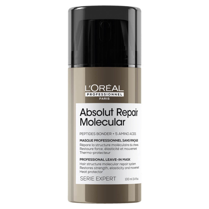 Незмивна маска L'Oreal Absolu Repair Molecular для молекулярного відновлення пошкодженого волосся 100 мл
