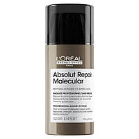 Незмивна маска L'Oreal Absolu Repair Molecular для молекулярного відновлення пошкодженого волосся 100 мл