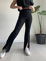 Клешь брюки для девочки (рост 134-158) турецкий трикотаж с распоркой спереди №8270 146