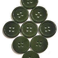 Пуговицы для одежды пластиковые 32L диаметр 20мм цвет хаки/зеленый, упаковка 432 штуки