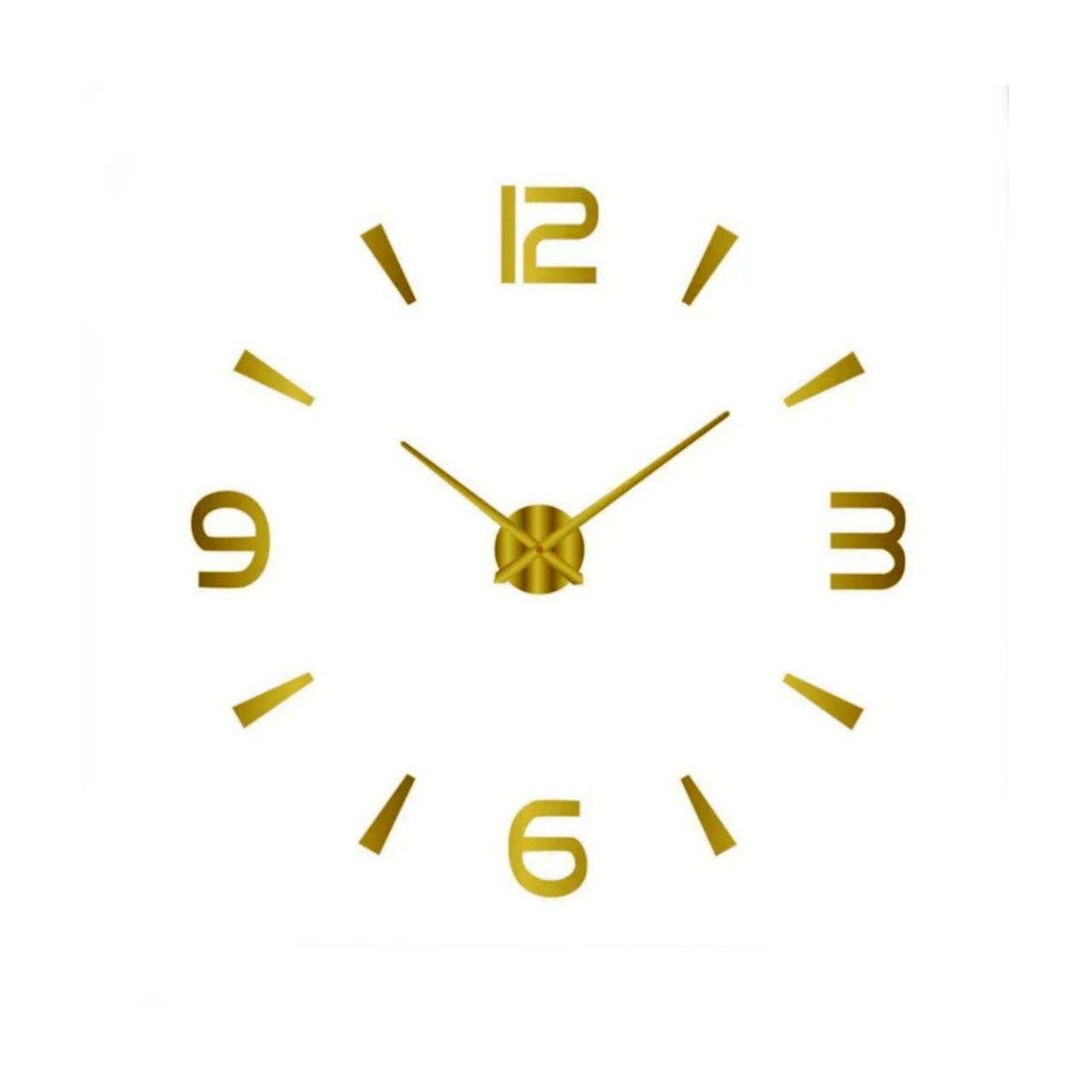 Годинник настінний 3D золотий (12s021-GF)