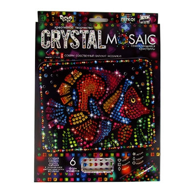 Набір креативної творчості CRYSTAL MOSAIC СRM-01-01,02,03.04...10 рус Danko Toys