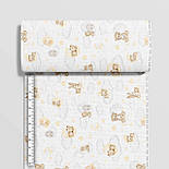 Бязь "Звірятка з дітьми" на хмарах білий фон № М-3199, фото 8