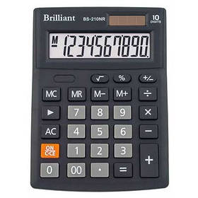 Калькулятор Brilliant 12,5*10см 10 розр. BS-210NR