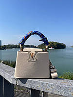 Жіноча сумка Louis Vuitton 20*15*8 бежева
